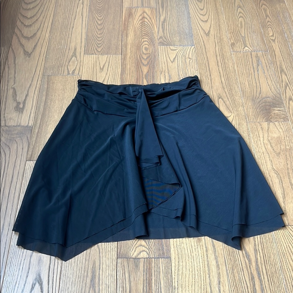 Profile By Gottex Blue Skater Mini Skirt High-Low